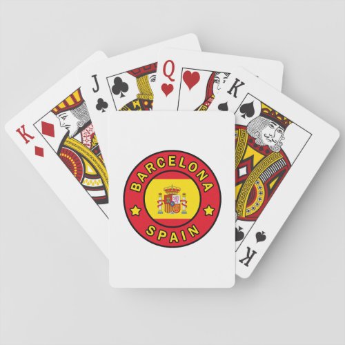 Barcelona Spain Playing Cards