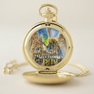 Barcelona, Spain Pocket Watch
