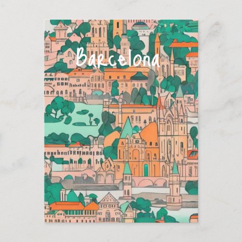 Barcelona Spain Postcard