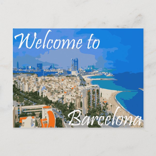 Barcelona Spain Postcard (Front)