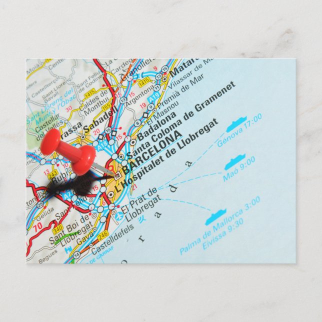 Barcelona, Spain Postcard (Front)