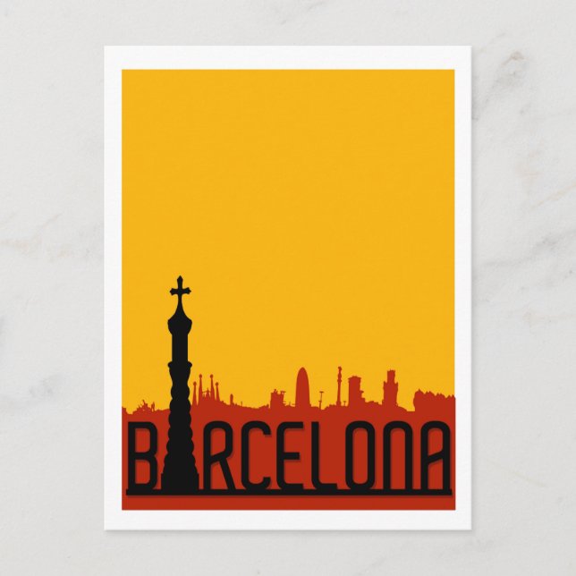 Barcelona, Spain, Postcard (Front)