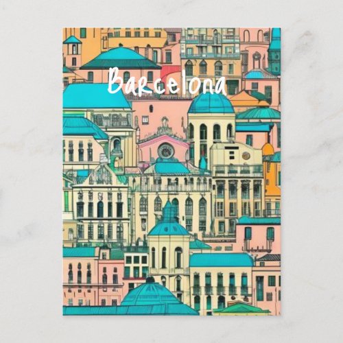 Barcelona Spain Postcard