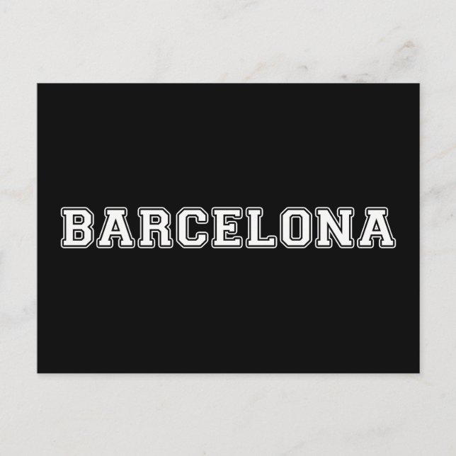 Barcelona Spain Postcard (Front)