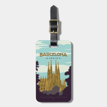 Barcelona, Spain - Sagrada Familia Luggage Tag