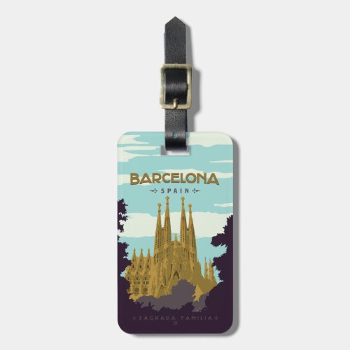 Barcelona Spain _ Sagrada Familia Luggage Tag
