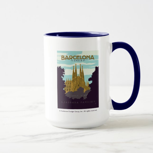 Barcelona, Spain - Sagrada Familia Mug (Right)