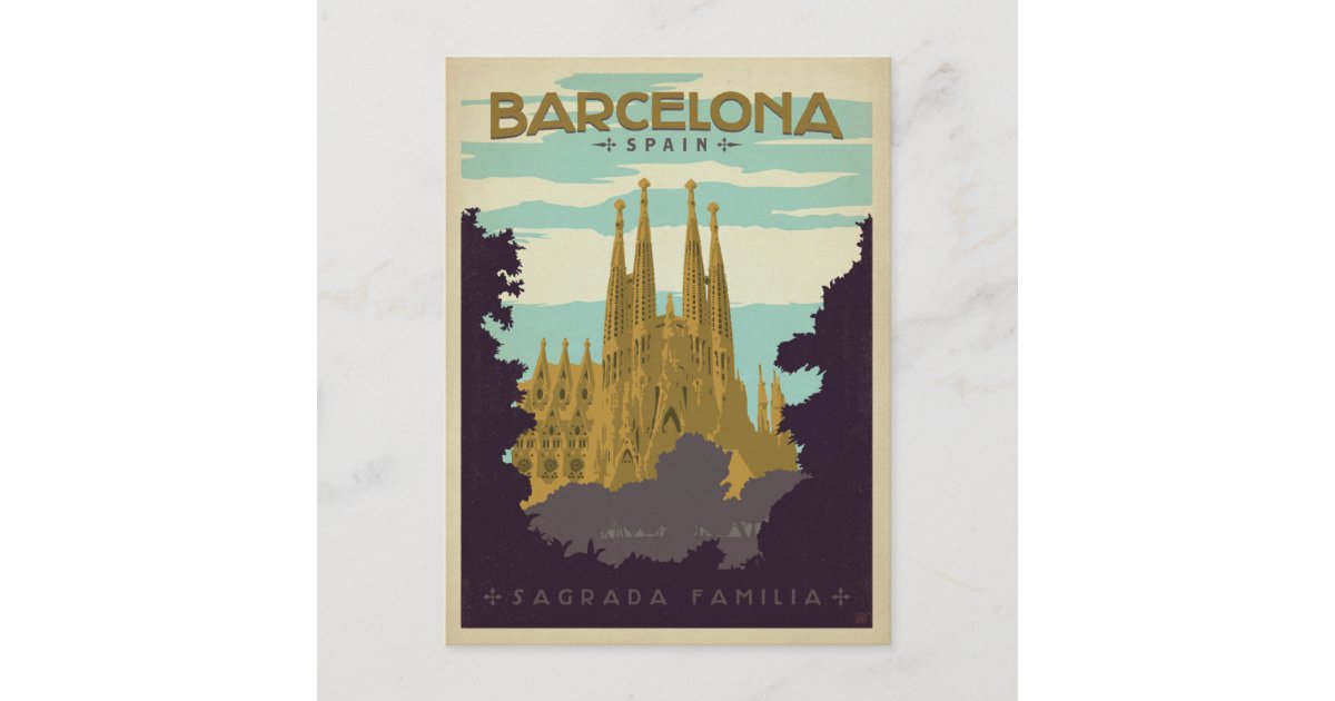 Postcard Paper Model Sagrada Familia