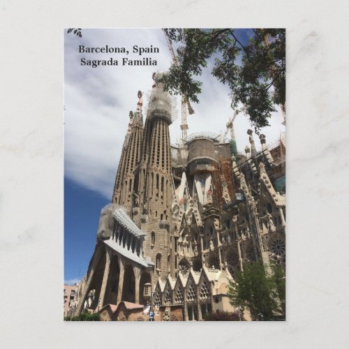 Barcelona Spain Sagrada Familia Postcard