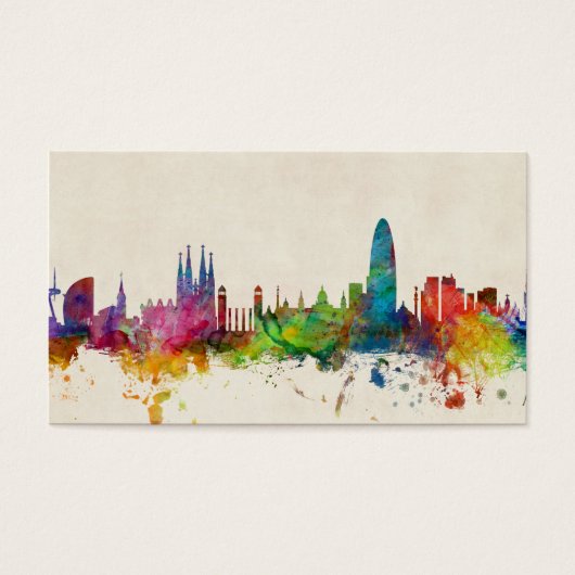 Barcelona Spain Skyline (Front)