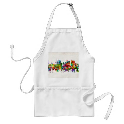 Barcelona Spain Skyline Adult Apron