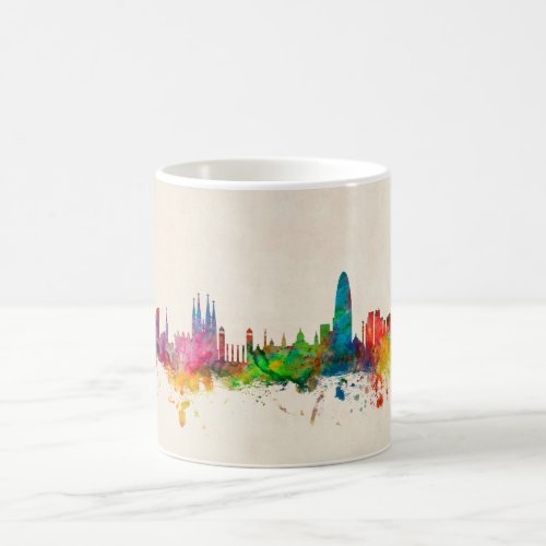 Barcelona Spain Skyline Coffee Mug