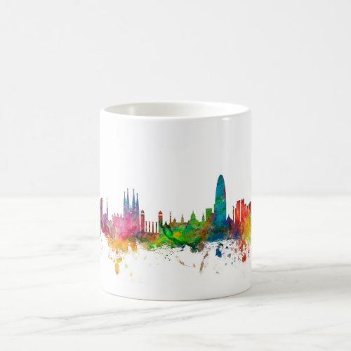 Barcelona Spain Skyline Coffee Mug