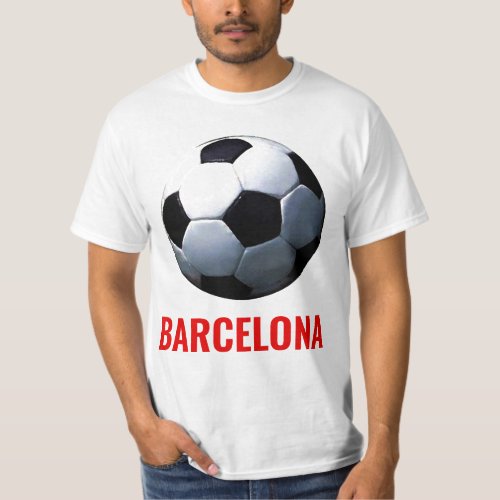 Barcelona Spain Soccer Football T_Shirt
