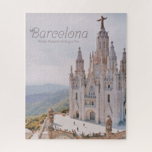 Barcelona Spain Temple Expiatori del Sagrat Cor Jigsaw Puzzle