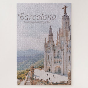 Barcelona Spain Temple Expiatori del Sagrat Cor Jigsaw Puzzle