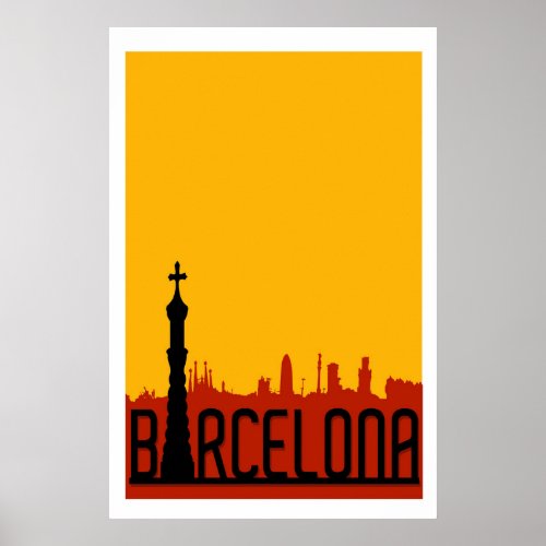 Barcelona SpainTravel Poster