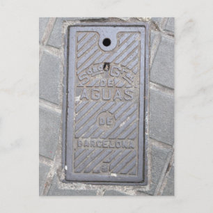 Barcelona, Spain Utility Cover Postcard