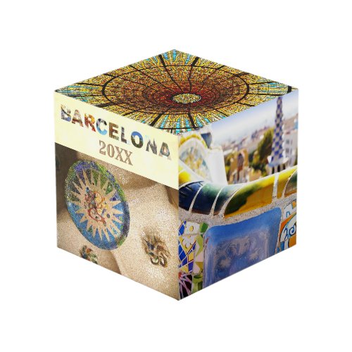 Barcelona Spain Vacation Trip Travel Photos Cube