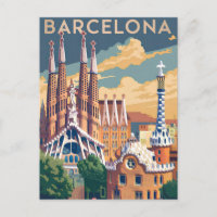 Barcelona Spain vintage