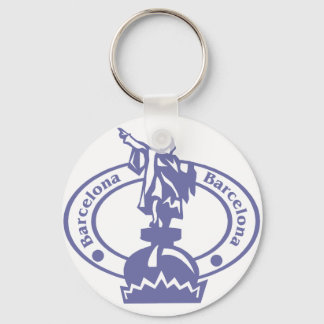 Barcelona Stamp Keychain