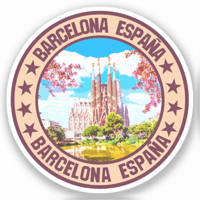 Barcelona                                          sticker (Front)
