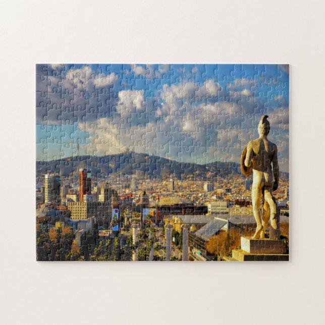 Barcelona Street Scene. Jigsaw Puzzle (Horizontal)