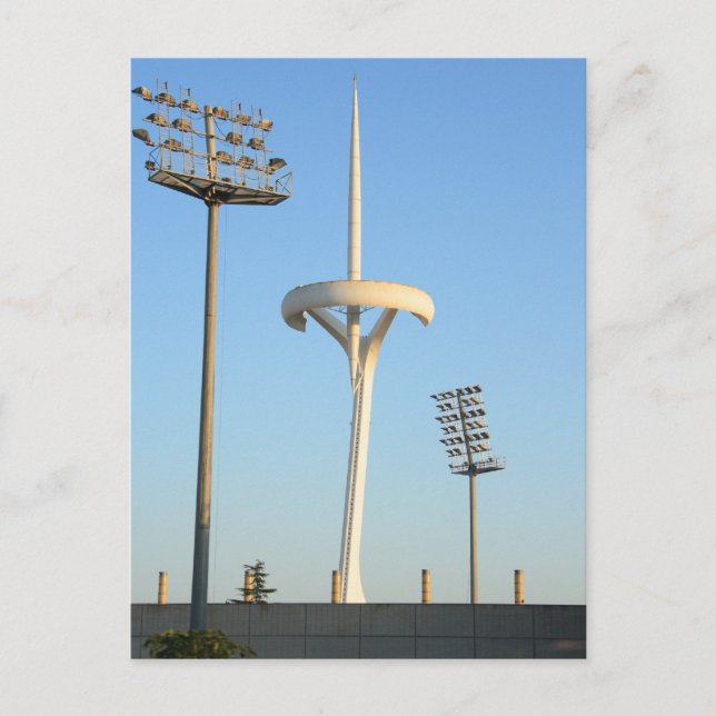 Barcelona TV tower Postcard (Front)