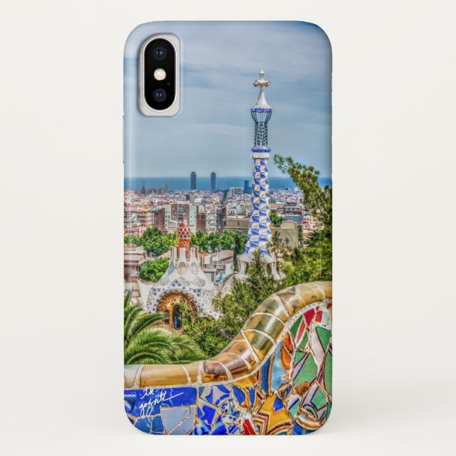 Barcelona Unique Photographic Modern Artist Case-Mate iPhone Case (Back)