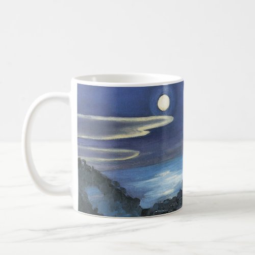 Barcelona View of City at Night by Walter Gramatte Coffee Mug