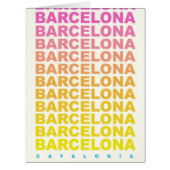 Barcelona vintage travel poster (Front)