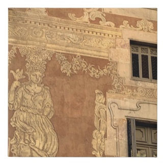 Barcelona Wall Faux Canvas Print