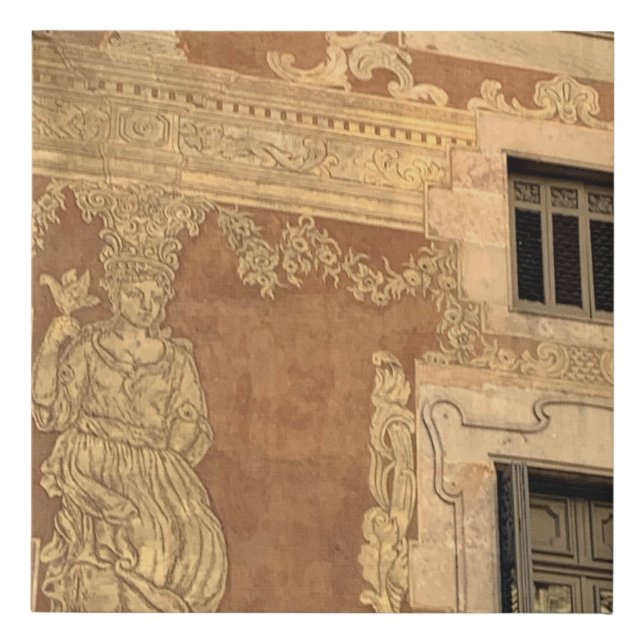 Barcelona Wall Faux Canvas Print (Front)