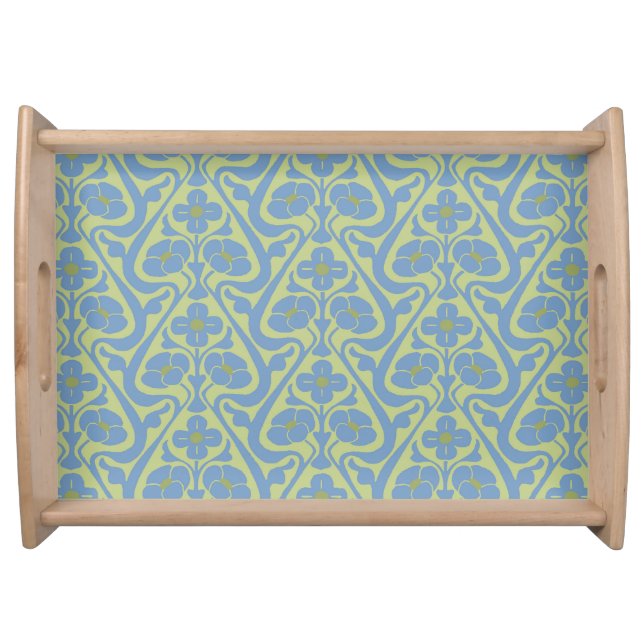 Barcelona Wall Flowers Large Natural Serving Tray (Front)