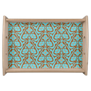Barcelona Wall Flowers Small Natural Serving Tray