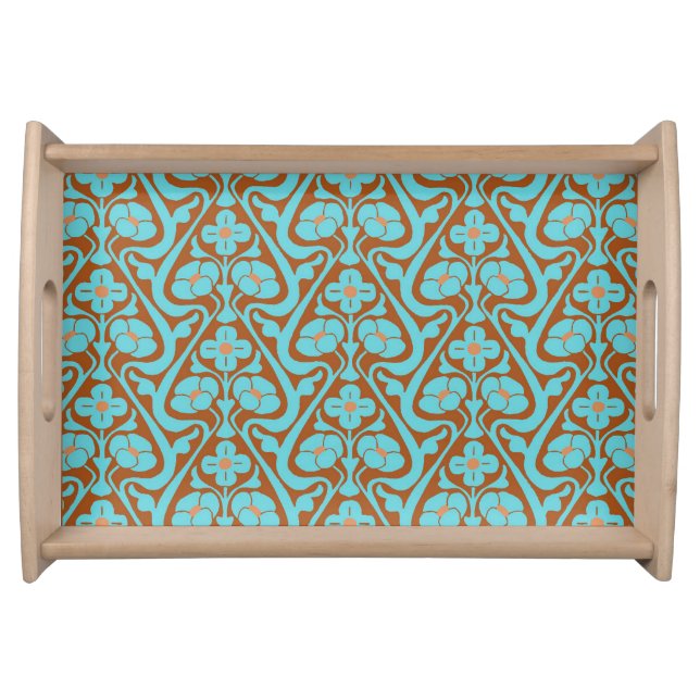 Barcelona Wall Flowers Small Natural Serving Tray (Front)