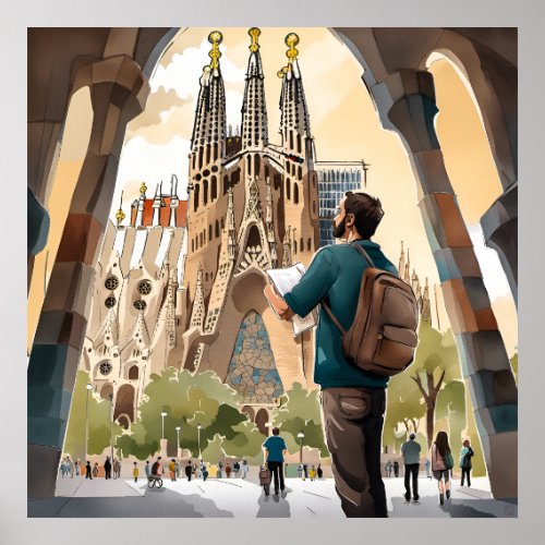 Barcelonas La Sagrada Familia Print