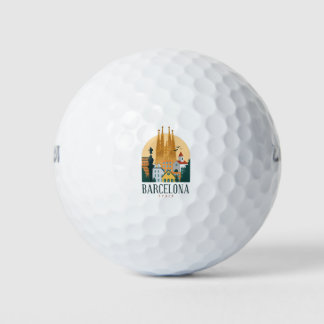 BarcelonaSkyline Golf Balls