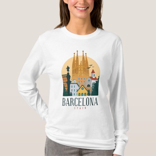 BarcelonaSkyline T_Shirt