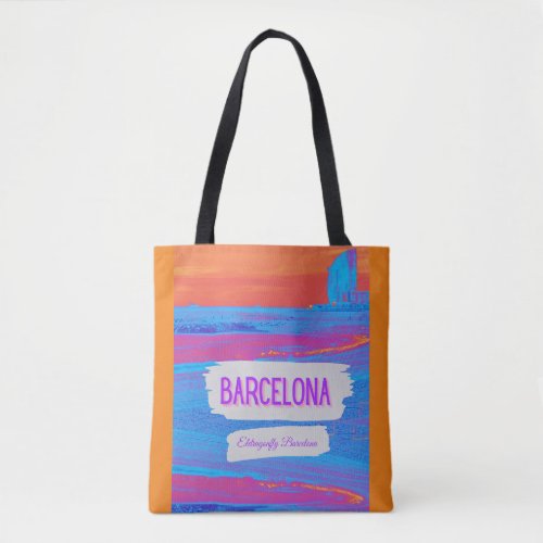 Barceloneta Barcelona style bag_design 10 Tote Bag