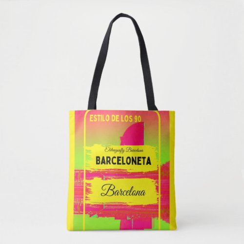Barceloneta Barcelona style bag_design 5 Tote Bag