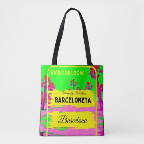 Barceloneta Barcelona style bag_verde Tote Bag