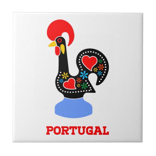 Barcelos Rooster Ceramic Tile (Front)