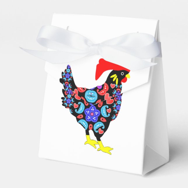 Barcelos Rooster Portuguese Emblem Personalized Favor Boxes (Front Side)