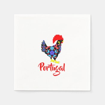 Barcelos Rooster Portuguese National Emblem Paper Napkins by Flissitations at Zazzle