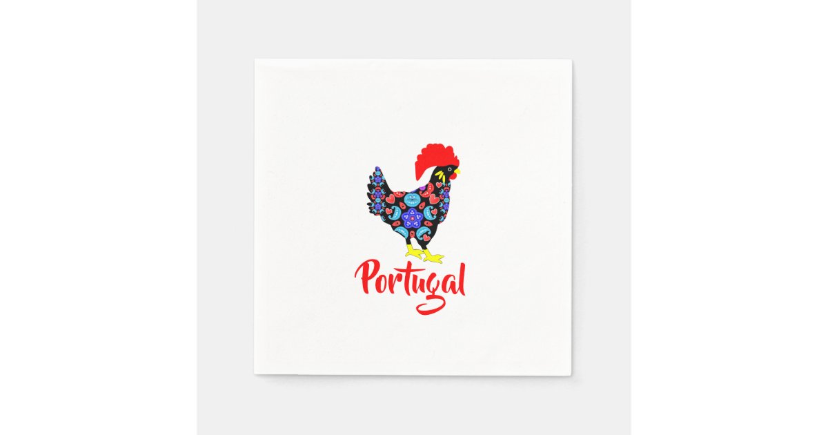 Barcelos Rooster Portuguese National Emblem Paper Napkins Zazzle