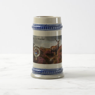 Barclay Clan Badge & Stag Personalized Beer Stein