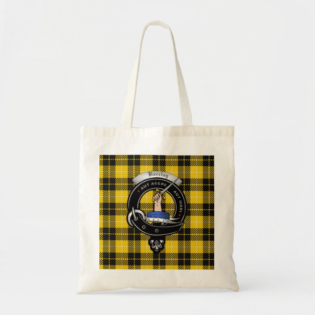 Barclay Clan Badge Tartan Tote (Front)