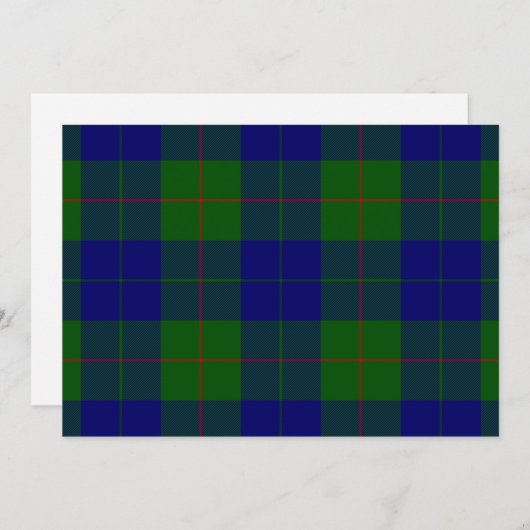 Barclay clan tartan blue green plaid (Front/Back)