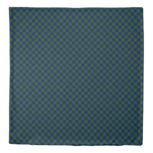 Barclay clan tartan blue green plaid duvet cover